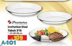 PAŞABAHÇE İNVİTATİON OVAL TABAK 3'LÜ PAŞABAHÇE İNVİTATİON OVAL TABAK 3'LÜ